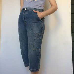 Old Navy Capri Blue Jeans Denim 100% cotton Sz 8